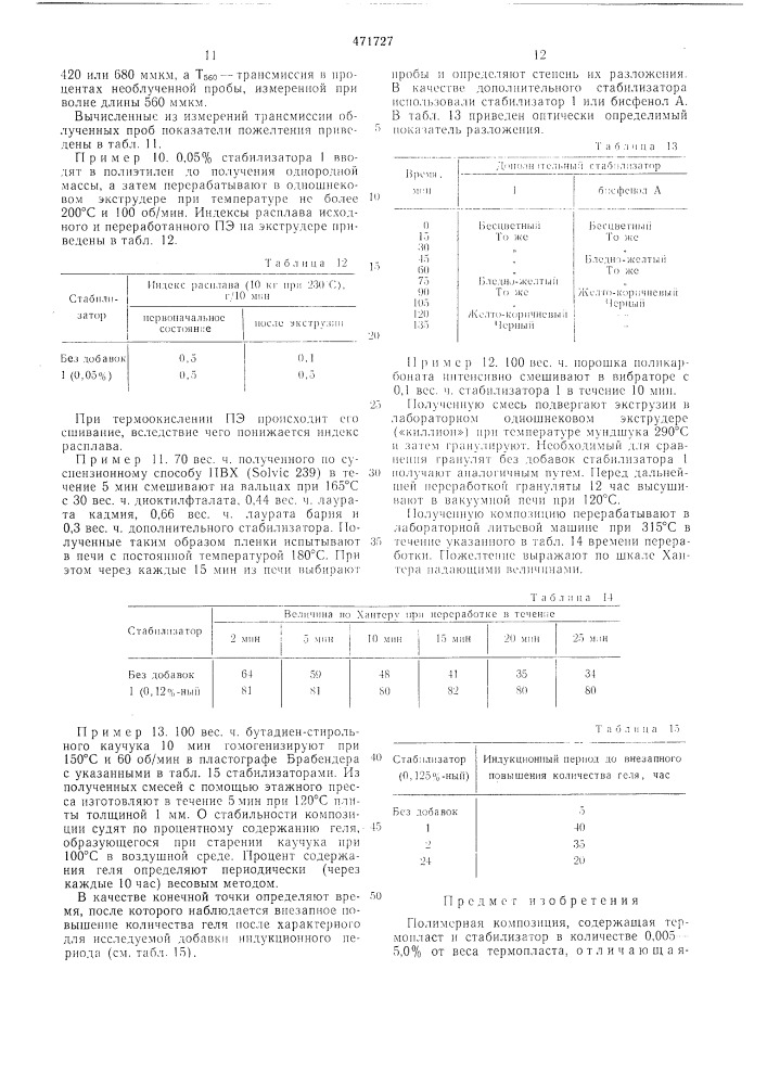 Полимерная композиция (патент 471727)