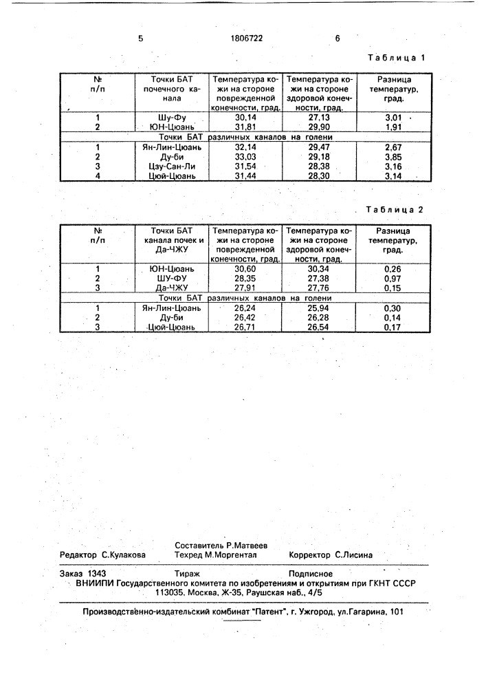 Способ определения состояния перелома длинных трубчатых костей (патент 1806722)
