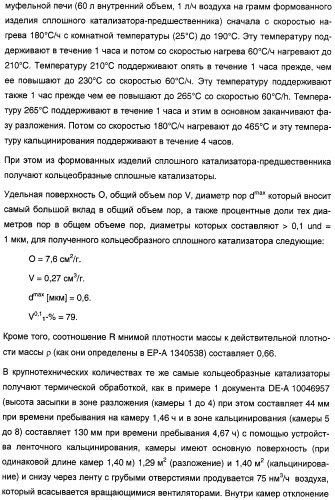 Способ длительного проведения гетерогенно катализированного частичного окисления в газовой фазе пропена в акриловую кислоту (патент 2374218)