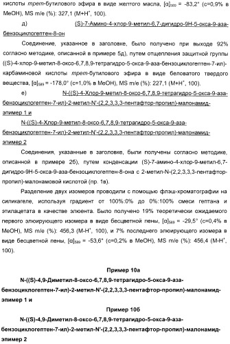 Производные малонамида в качестве ингибиторов гамма-секретазы для лечения болезни альцгеймера (патент 2402538)