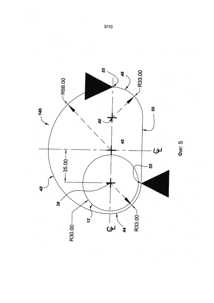 Десмодромный вал и вилка в сборе для преобразования прямолинейного движения во вращательное (патент 2597032)