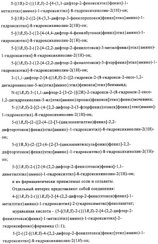 Производные 4-(2-амино-1-гидроксиэтил)фенола в качестве агонистов  2-адренергического рецептора (патент 2451675)