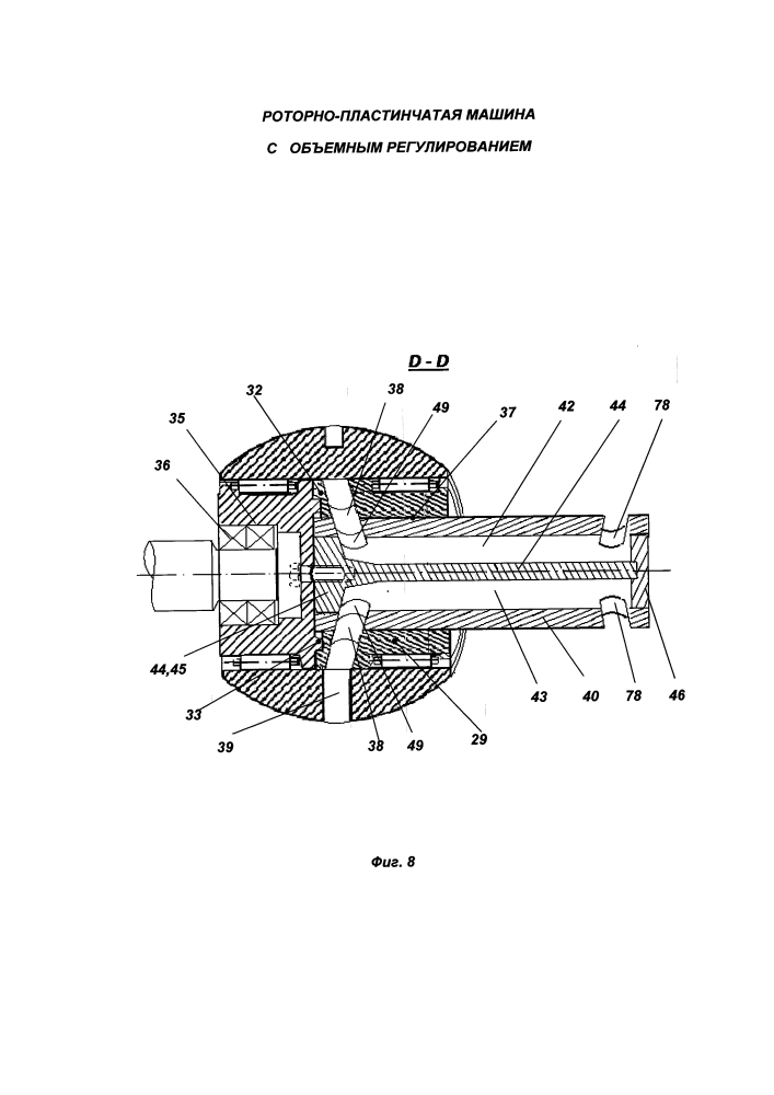 Роторно-пластинчатая машина с объемным регулированием (варианты) (патент 2643886)