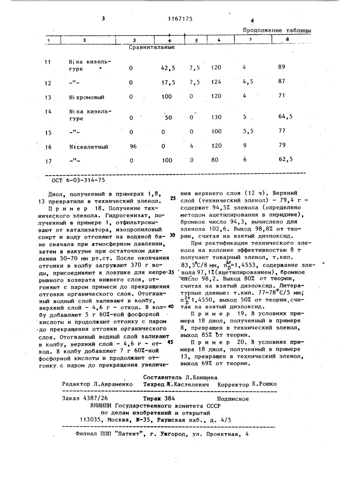 Способ получения технического 2,6-диметил-октан-2,7-диола (патент 1167175)