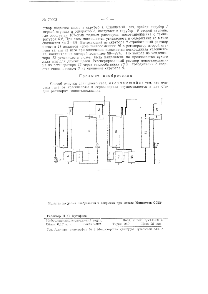 Способ очистки сланцевого газа (патент 79993)