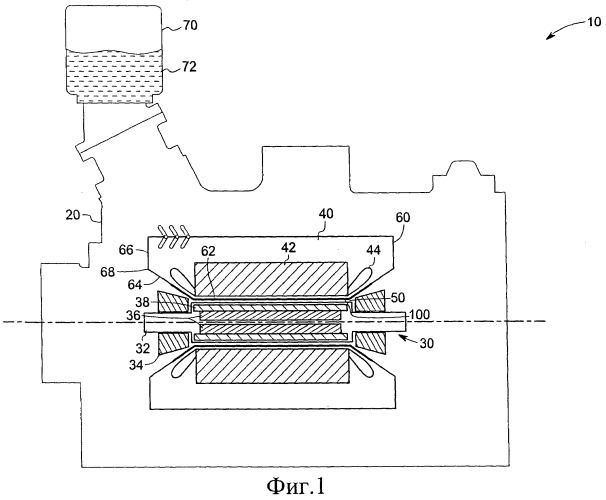 Двигатель, содержащий герметичный уплотнительный узел (варианты), и установка, содержащая двигатель (патент 2540955)