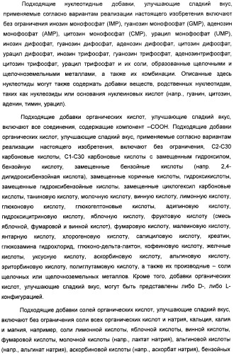 Композиции подсластителя, обладающие повышенной степенью сладости и улучшенными временными и/или вкусовыми характеристиками (патент 2459435)