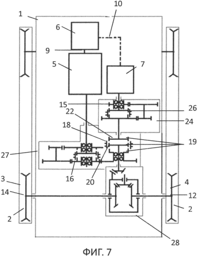 Электромеханический привод движителей транспортного средства (варианты) (патент 2570847)