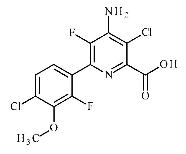 Гербицидные композиции, содержащие 4-амино-3-хлор-5-фтор-6-(4-хлор-2-фтор-3-метоксифенил)пиридин-2-карбоновую кислоту или ее производное и гербициды, ингибирующие микротрубочки (патент 2629255)