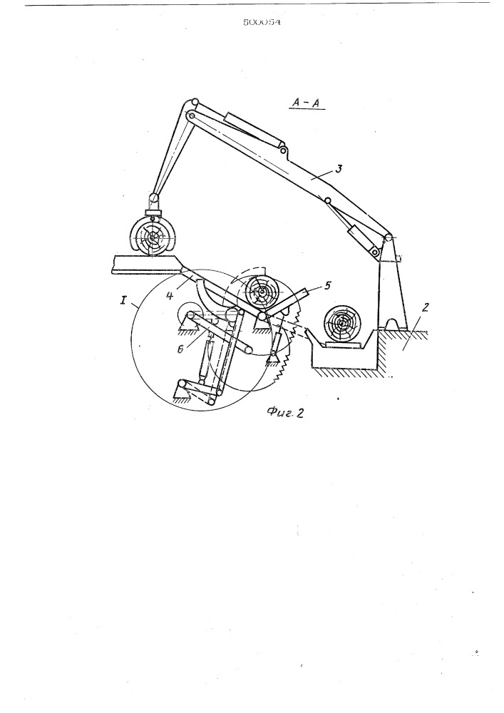 Многопильная раскряжевочная установка (патент 500054)