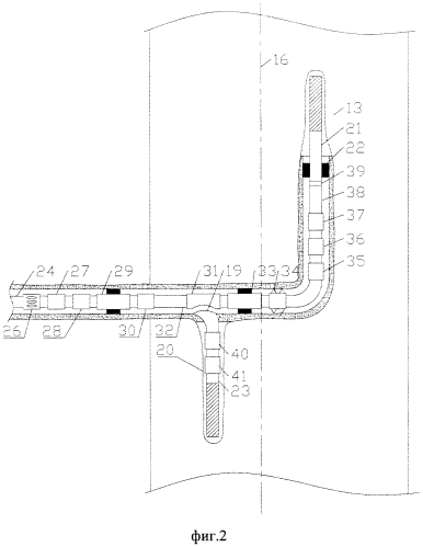 Конструкция береговой многозабойной интеллектуальной газовой скважины для разработки шельфового месторождения (патент 2580862)