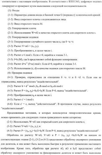 Способ криптографического расчета, криптографическая система и компьютерная программа (патент 2414079)