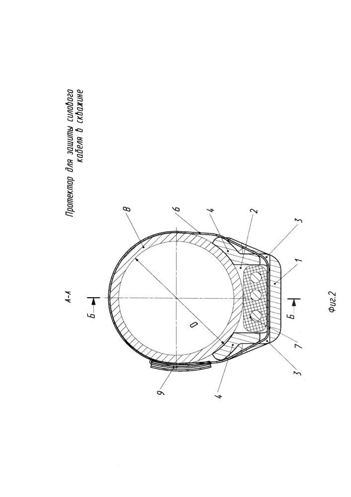 Протектор для защиты силового кабеля в скважине (патент 2627523)