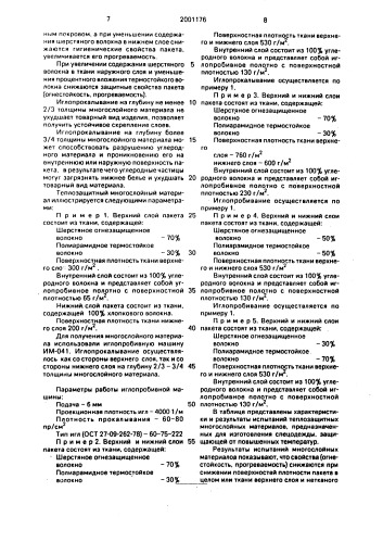 Теплозащитный многослойный материал (патент 2001176)