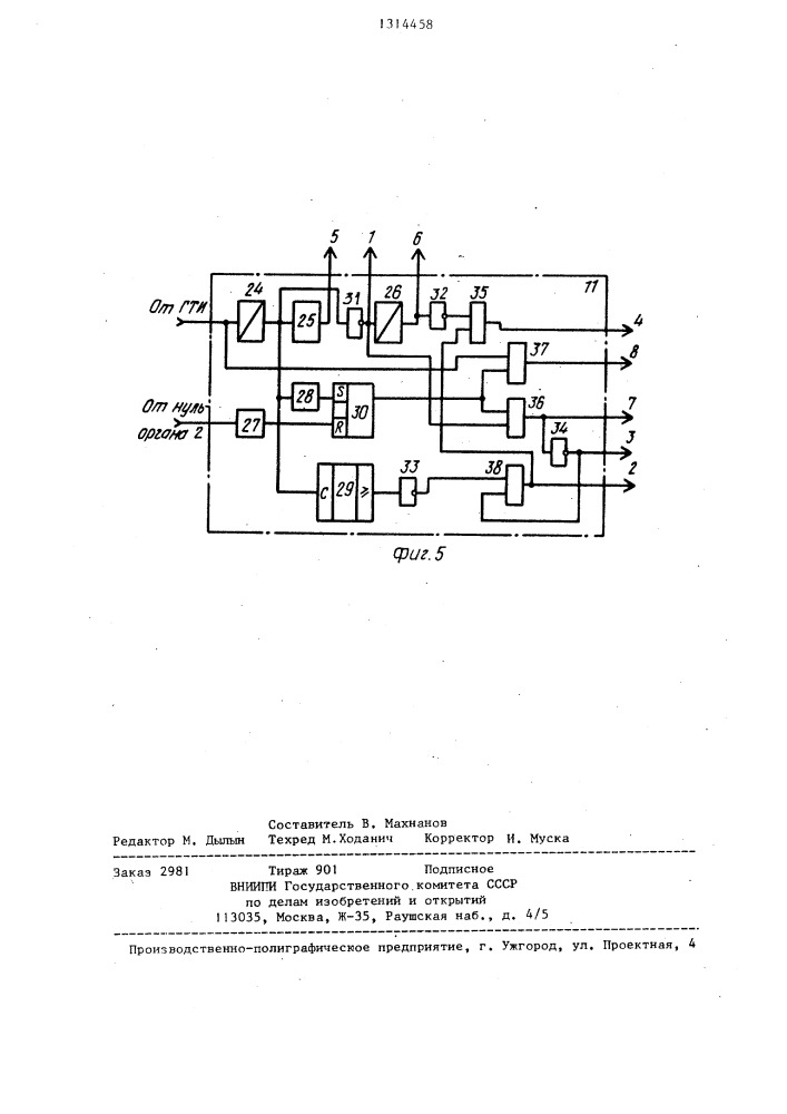 Интегрирующий аналого-цифровой преобразователь (патент 1314458)