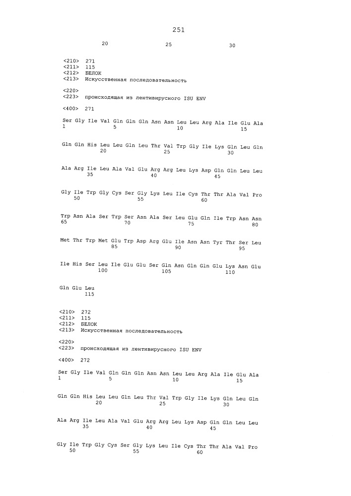 Мутантные лентивирусные белки env и их применение в качестве лекарственных средств (патент 2654673)