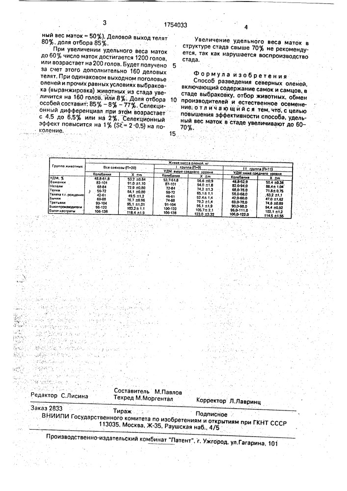 Способ разведения северных оленей (патент 1754033)