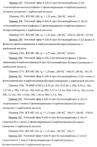 Производные пиримидина и их применение в качестве антагонистов рецептора p2y12 (патент 2410393)