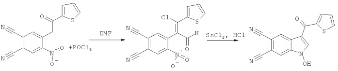 Способ получения 1-гидрокси-3-r-индол-5,6-дикарбонитрилов (патент 2534988)