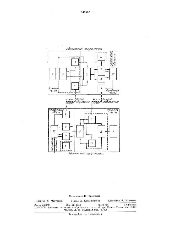 Устройство фазирования по циклам для аппаратуры (патент 346807)