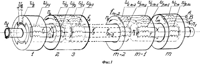 Каскадный синхронно-асинхронный генератор (патент 2453971)