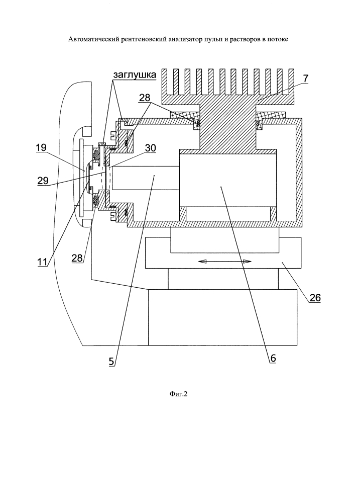 Автоматический рентгеновский анализатор пульп и растворов в потоке (патент 2594646)