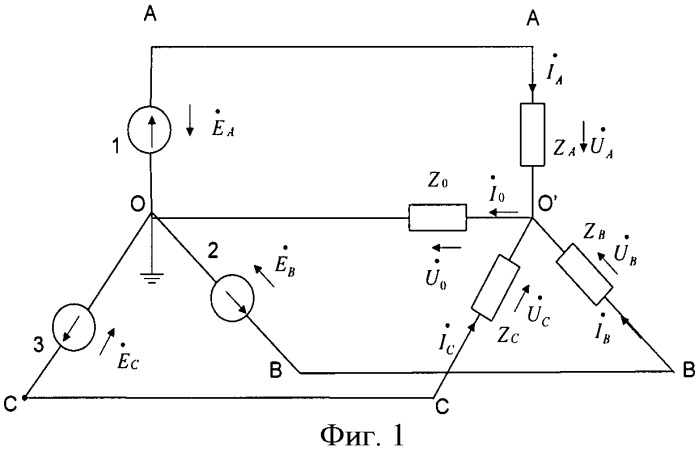 Способ соединения трехфазных электрических цепей (патент 2440652)