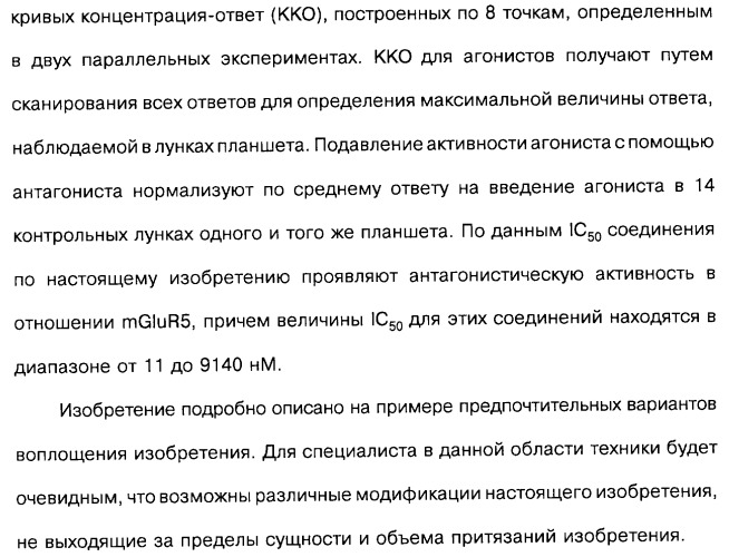 Гетерополициклическое соединение, фармацевтическая композиция, обладающая антагонистической активностью в отношении метаботропных глютаматных рецепторов mglur группы i (патент 2319701)