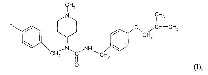 Соли n-(4-фторбензил)-n-(1-метилпиперидин-4-ил)-n`-(2-метилпропилокси)фенилметил)карбамида и их приготовление (патент 2387643)