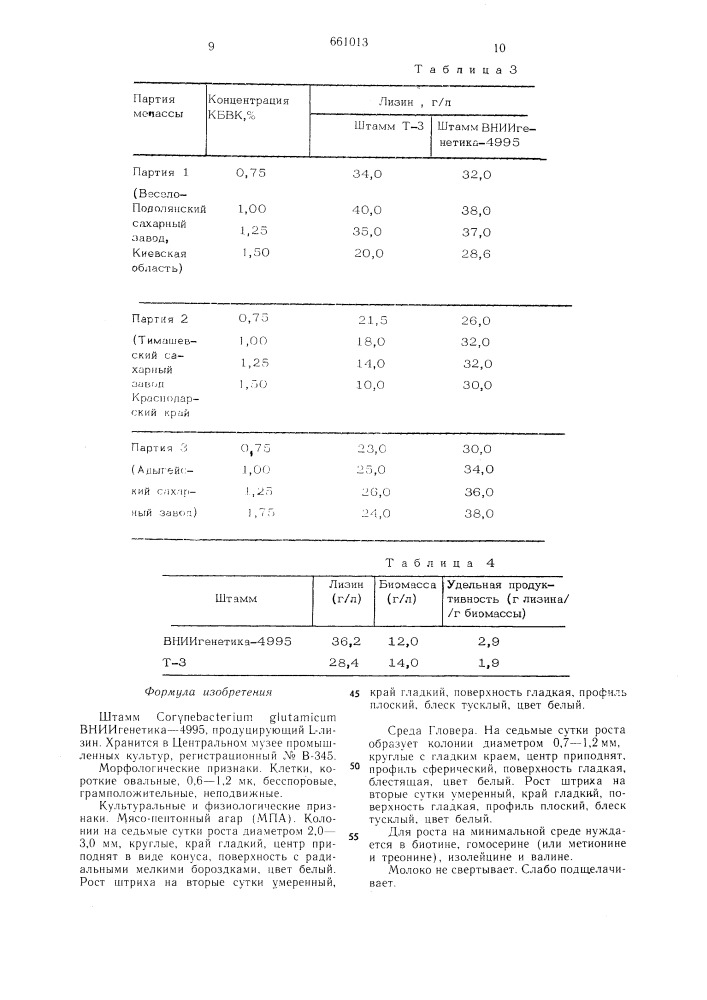 Штамм вниигенетика-4995,продуцирующий лизин (патент 661013)