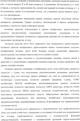 Терапевтические способы и применения сапогенинов и их производных (патент 2332999)