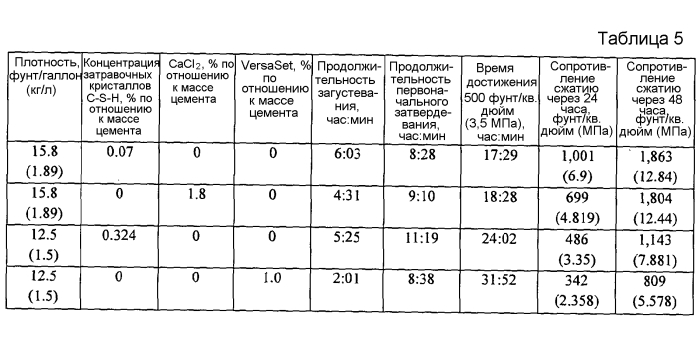 Способы цементирования в подземном пласте с использованием цементной композиции, содержащей затравочные кристаллы гидратированного силиката кальция (патент 2578698)