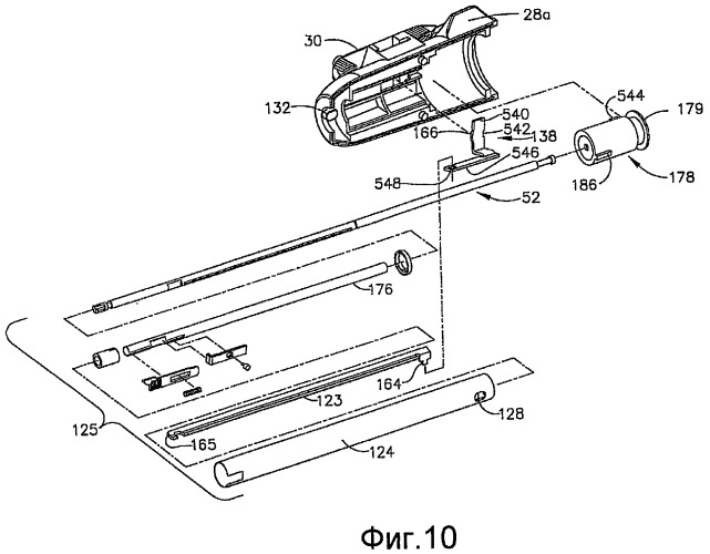 Хирургический сшивающий аппарат многократного использования (варианты) и способ его обработки (варианты) (патент 2488358)