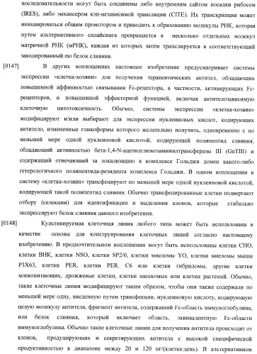 Конструкции слияния и их применение для получения антител с повышенными аффинностью связывания fc-рецептора и эффекторной функцией (патент 2407796)