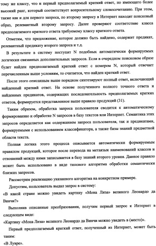 Способ синтеза самообучающейся аналитической вопросно-ответной системы с извлечением знаний из текстов (патент 2345416)