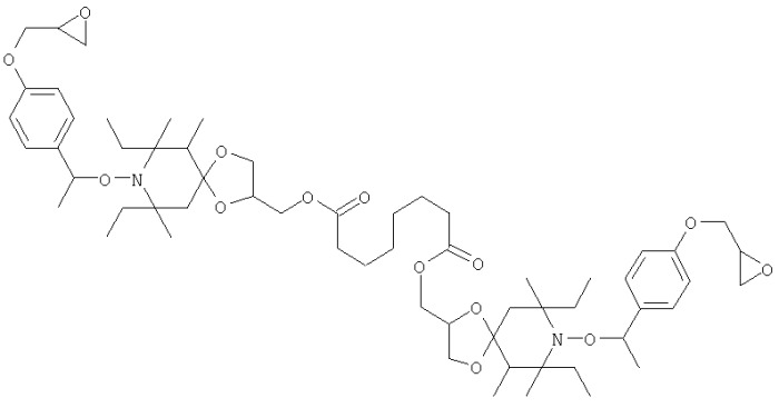 N-алкокси-4, 4-диоксиполиалкилпиперидиновые соединения с глицидильными или алкилкарбонильными группами в качестве функциональных инициаторов для регулируемой радикальной полимеризации (патент 2281281)