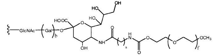 Глицерин-связанные пэгилированные сахара и гликопептиды (патент 2460543)