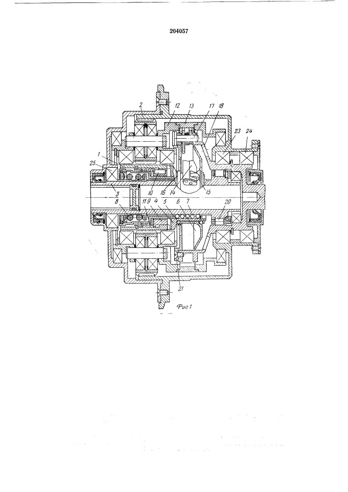 Редуктор к стартер-генератору двигателя внутреннего сгорания (патент 204057)