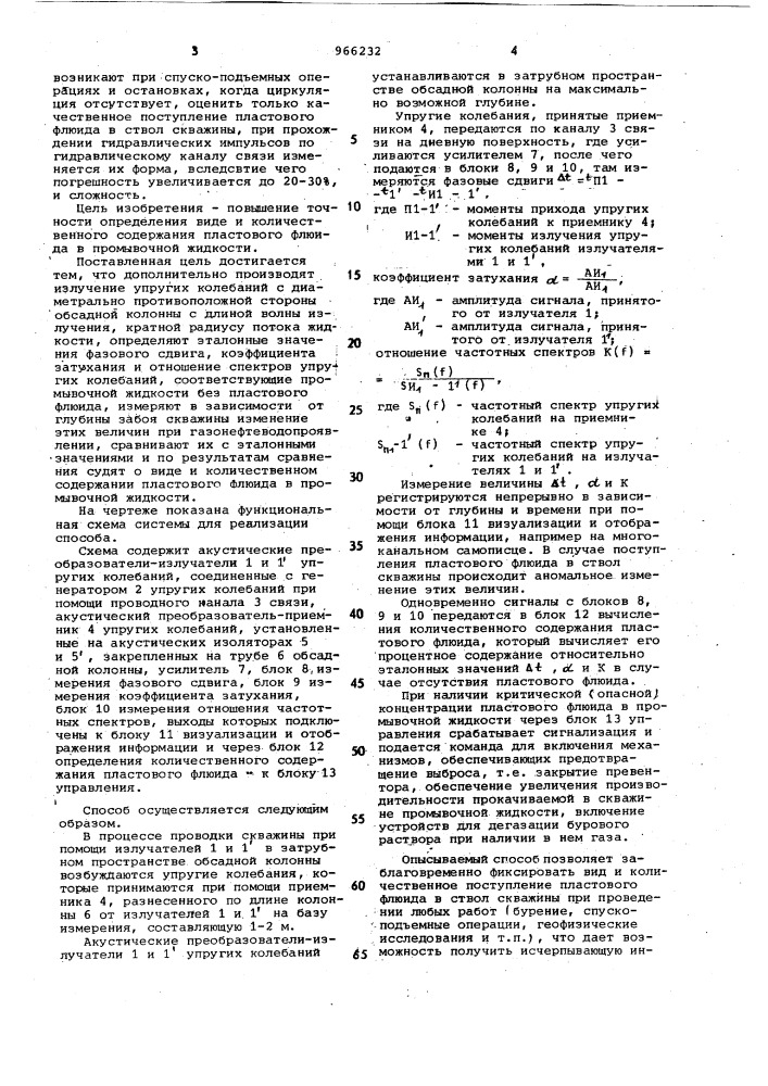 Способ контроля газонефтеводопроявлений (патент 966232)