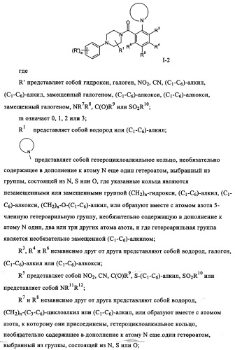 Производные 1-(2-аминобензол)пиперазина, используемые в качестве ингибиторов поглощения глицина и предназначенные для лечения психоза (патент 2354653)