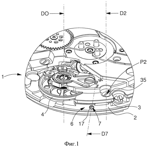 Регулировка механической вибрации набора шестерен часового механизма (патент 2562709)
