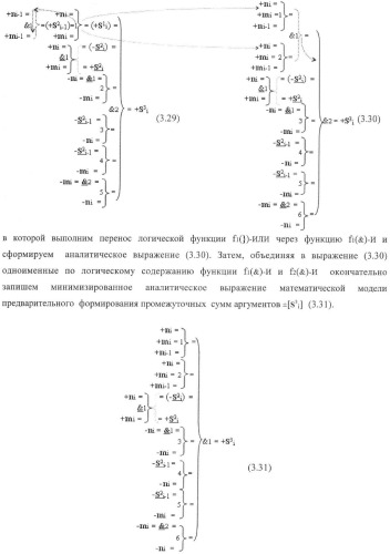Входная структура параллельного сумматора в позиционно-знаковых кодах f(+/-) (варианты) (патент 2378682)