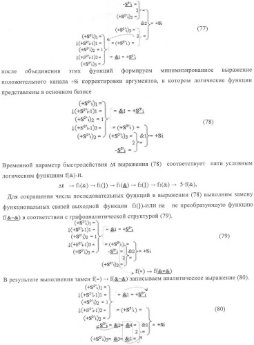 Функциональная структура корректировки аргументов промежуточной суммы &#177;[s&#39;&#39;i] параллельного сумматора в позиционно-знаковых кодах f(+/-) (патент 2362204)