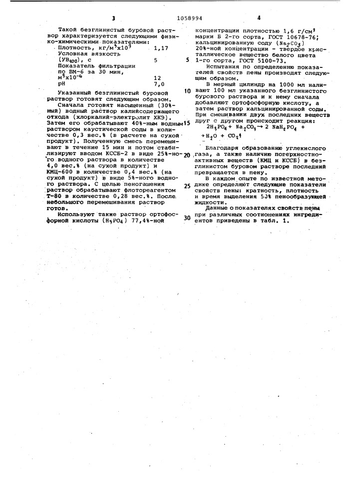 Безглинистый буровой раствор для заканчивания скважин (патент 1058994)