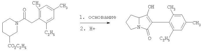 2-этил-4,6-диметилфенилзамещенные производные тетрамовой кислоты в качестве средств борьбы с вредителями и/или в качестве гербицидов (патент 2386615)