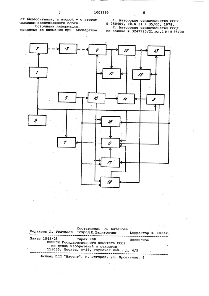 Автоматическое устройство для поверки стрелочных электроизмерительных приборов (патент 1002995)