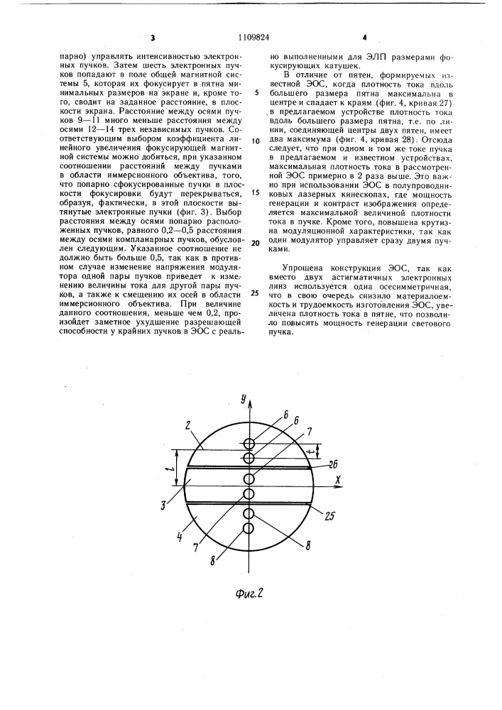 Электронно-оптическая система (патент 1109824)