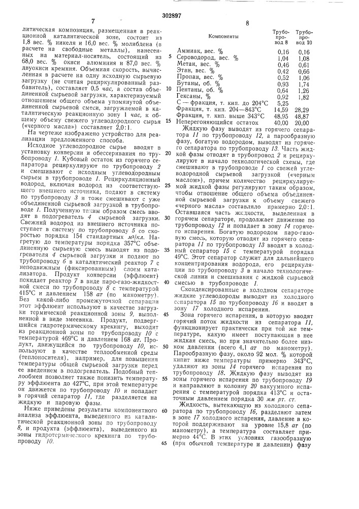 Способ переработки тяжелого нефтяного сырья (патент 302897)