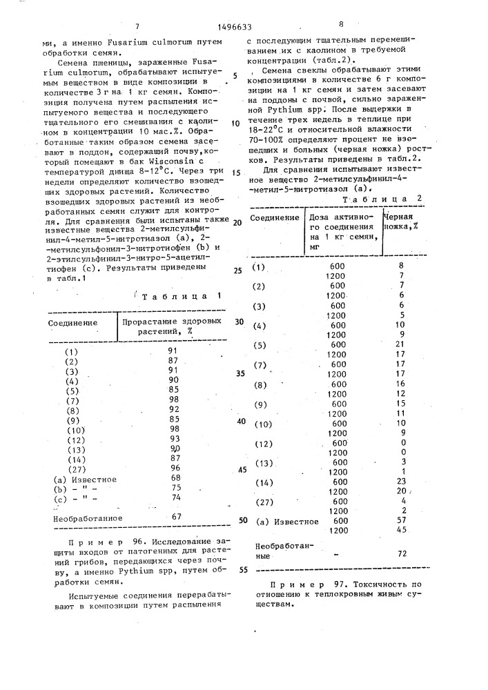 Способ получения производных тиофена (патент 1496633)