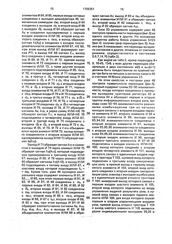 Устройство поиска неисправных блоков и элементов (патент 1709351)